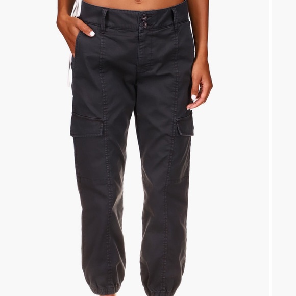 Sanctuary Pants - Sanctuary Rebel Crop Cargo Pants - Black, S 27